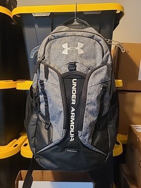 Under Armour Contender Graphite and Black Backpack - Men's Travel & Sports Bag